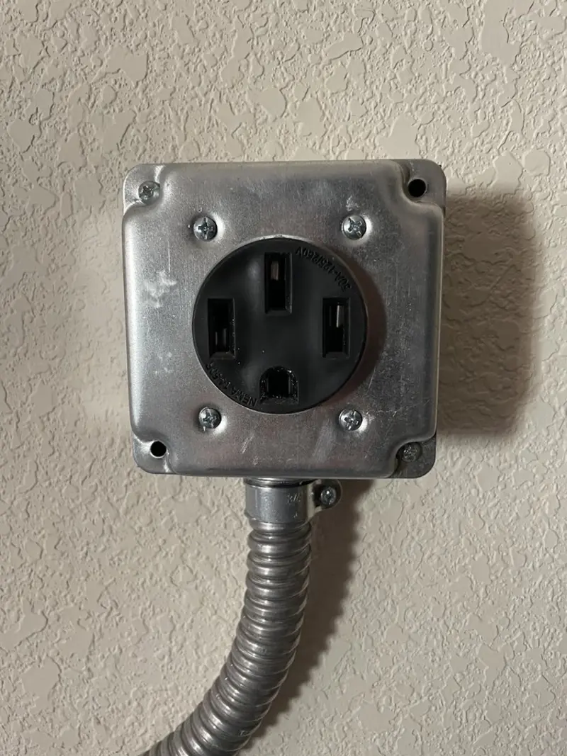 NEMA 14-50 outlet installed for Smart Home Electrical in Hogansville